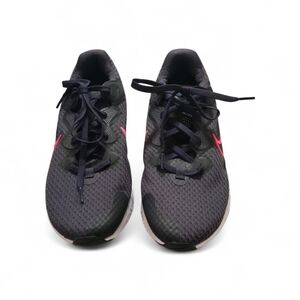 Nike Women's Renew Run 2 Black and Pink Athletic Shoes